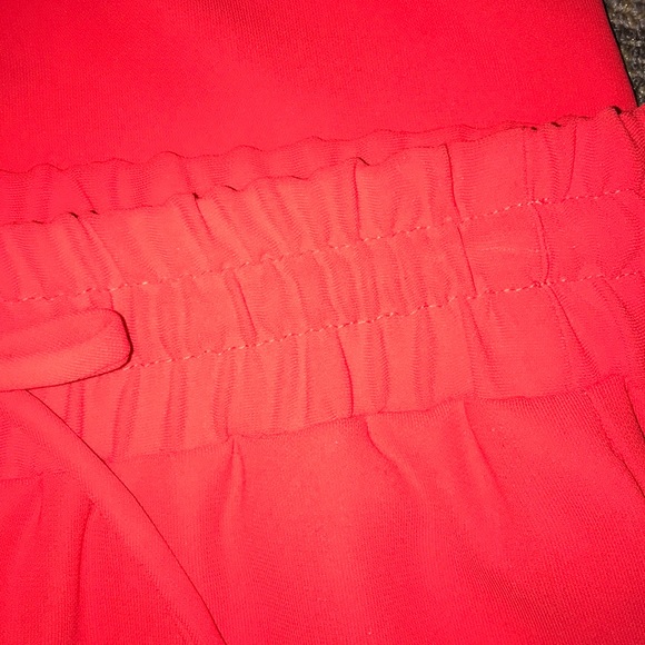 Dressy Red Joggers - Picture 4 of 9